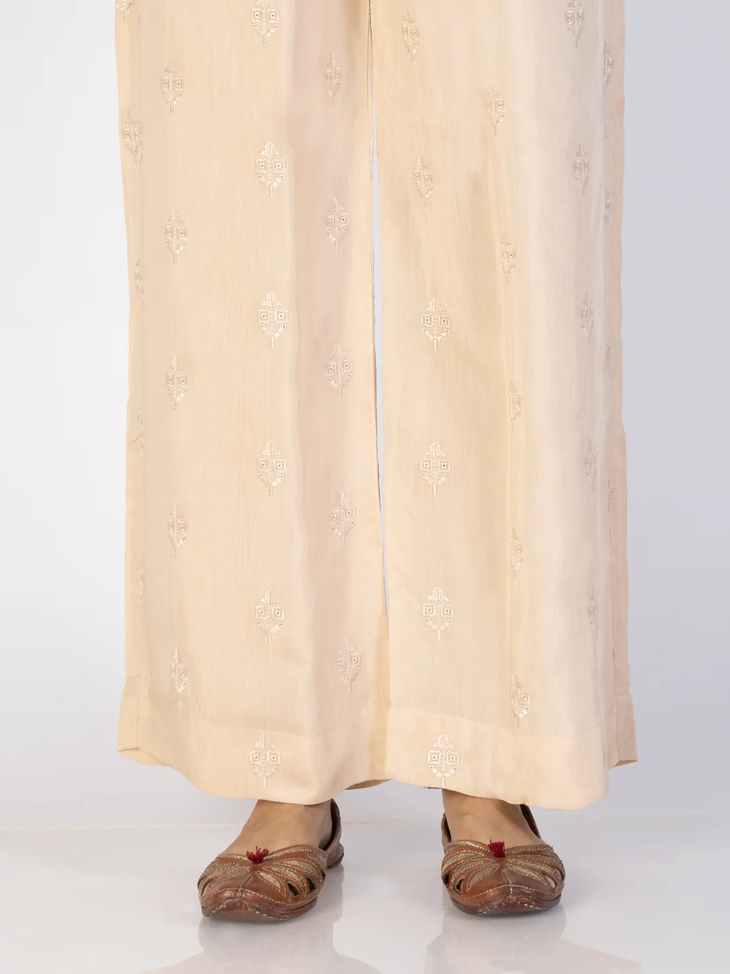 Cream Viscose Trousers - AL-T-702 - Image 2