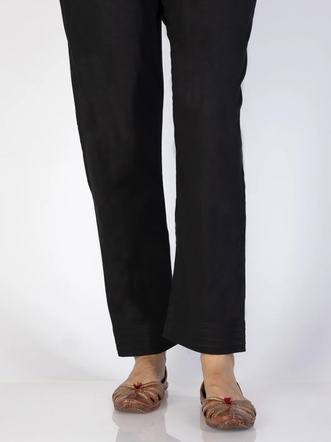 Black Cambric Trousers - AL-T-705 - Image 2