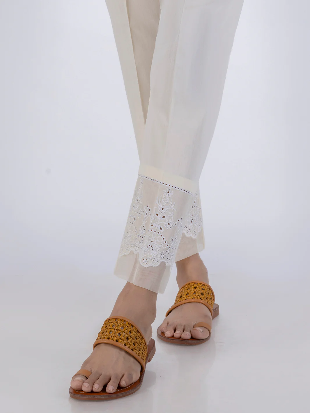 Off White Dyed Trousers - AL-T-732 - Image 2