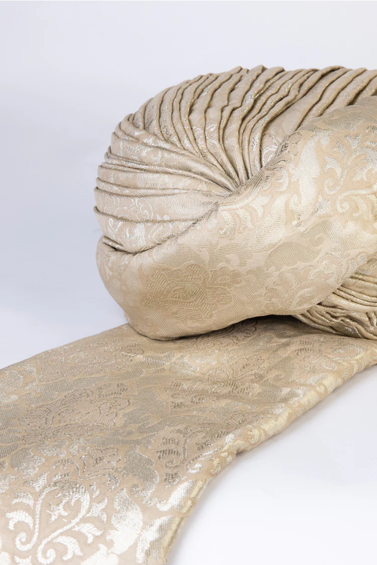 Dull Gold Turban - AL-TB-068 - Image 2