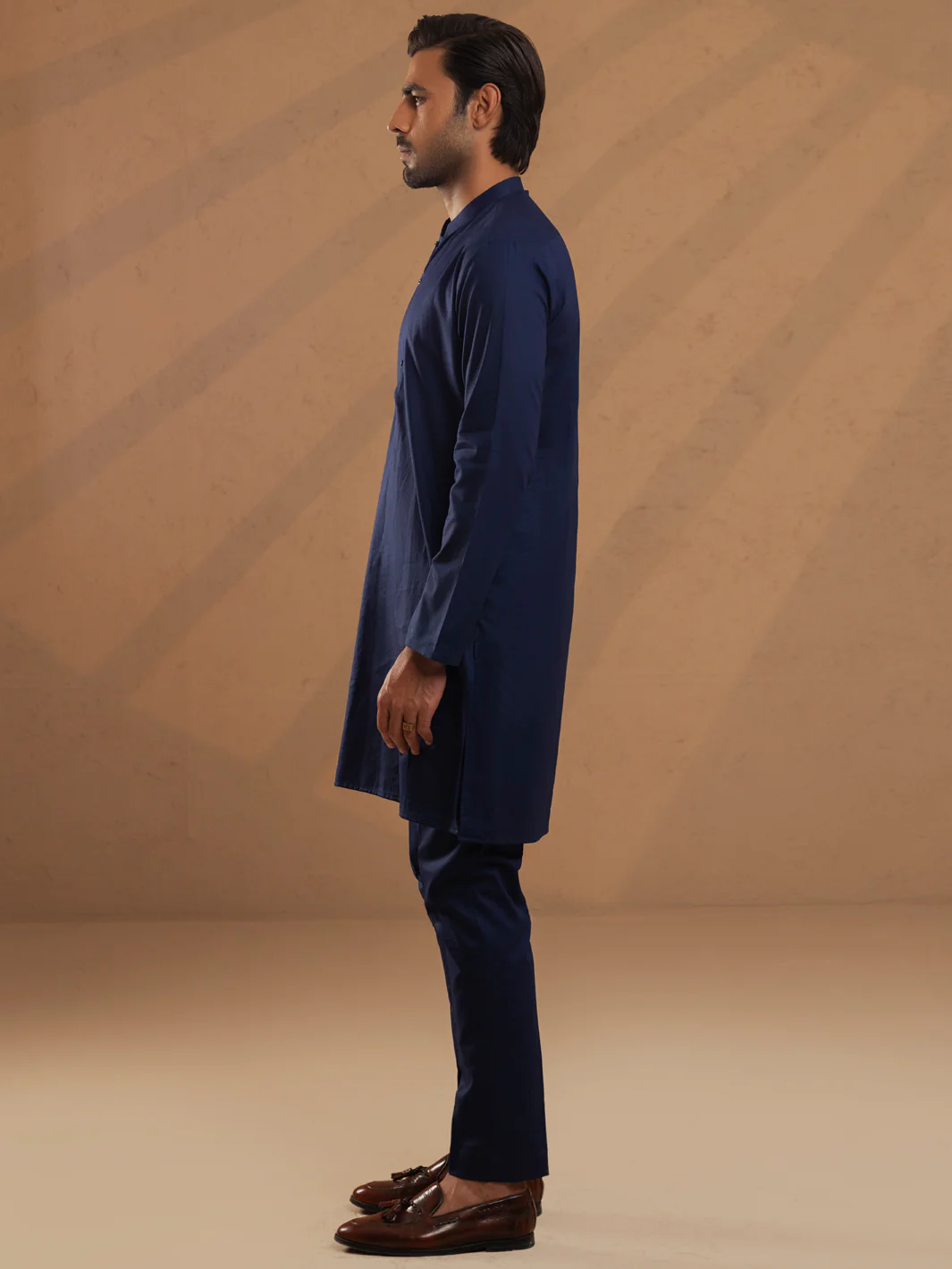 Blue Cotton Unstitched Fabric - AL-UN-MRJ-6149 - Image 3