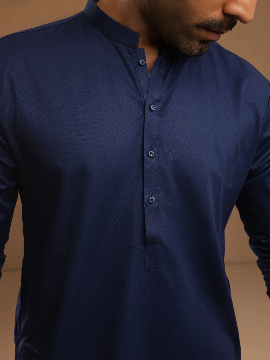 Blue Cotton Unstitched Fabric - AL-UN-MRJ-6149 - Image 4