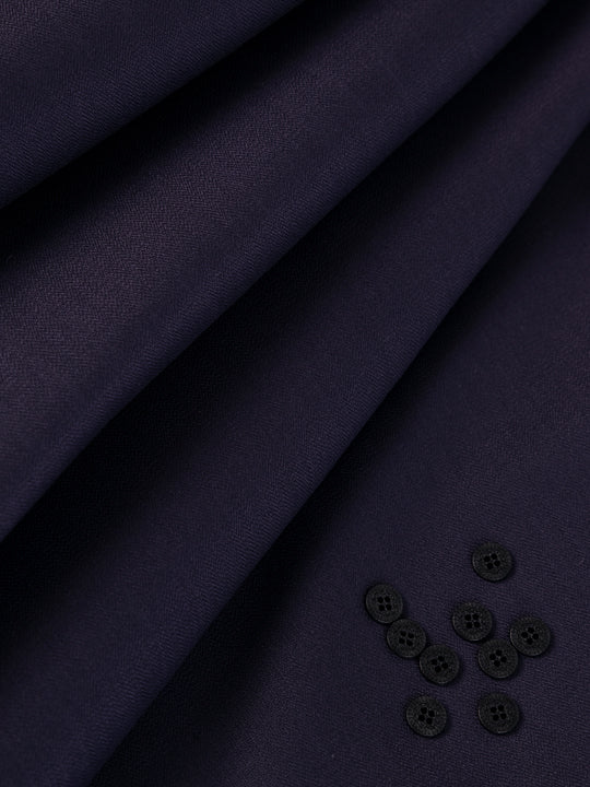 Dark Maroon Blended Men Unstitched Fabric - AL-UN-NZM-6150