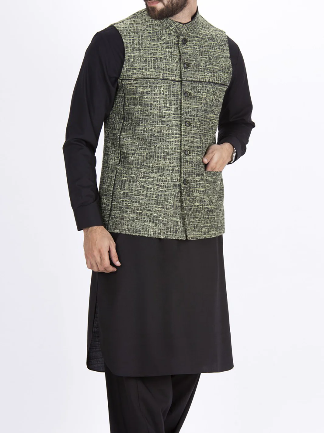 Green Waistcoat - AL-WC-232-R1