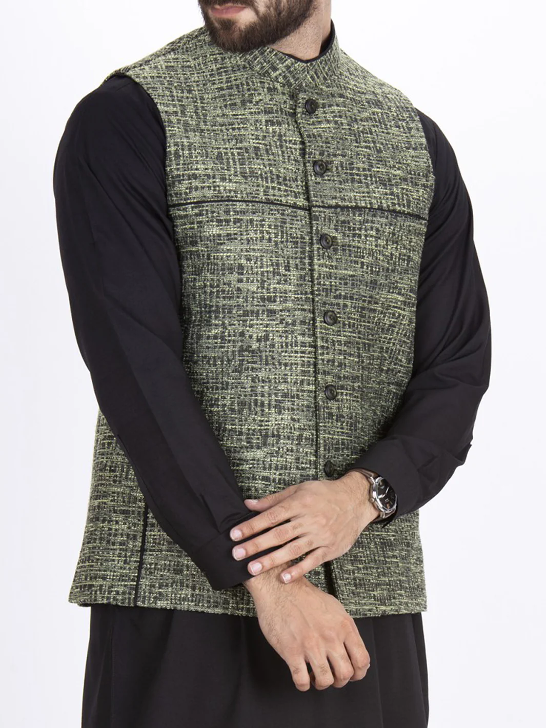 Green Waistcoat - AL-WC-232-R1 - Image 3