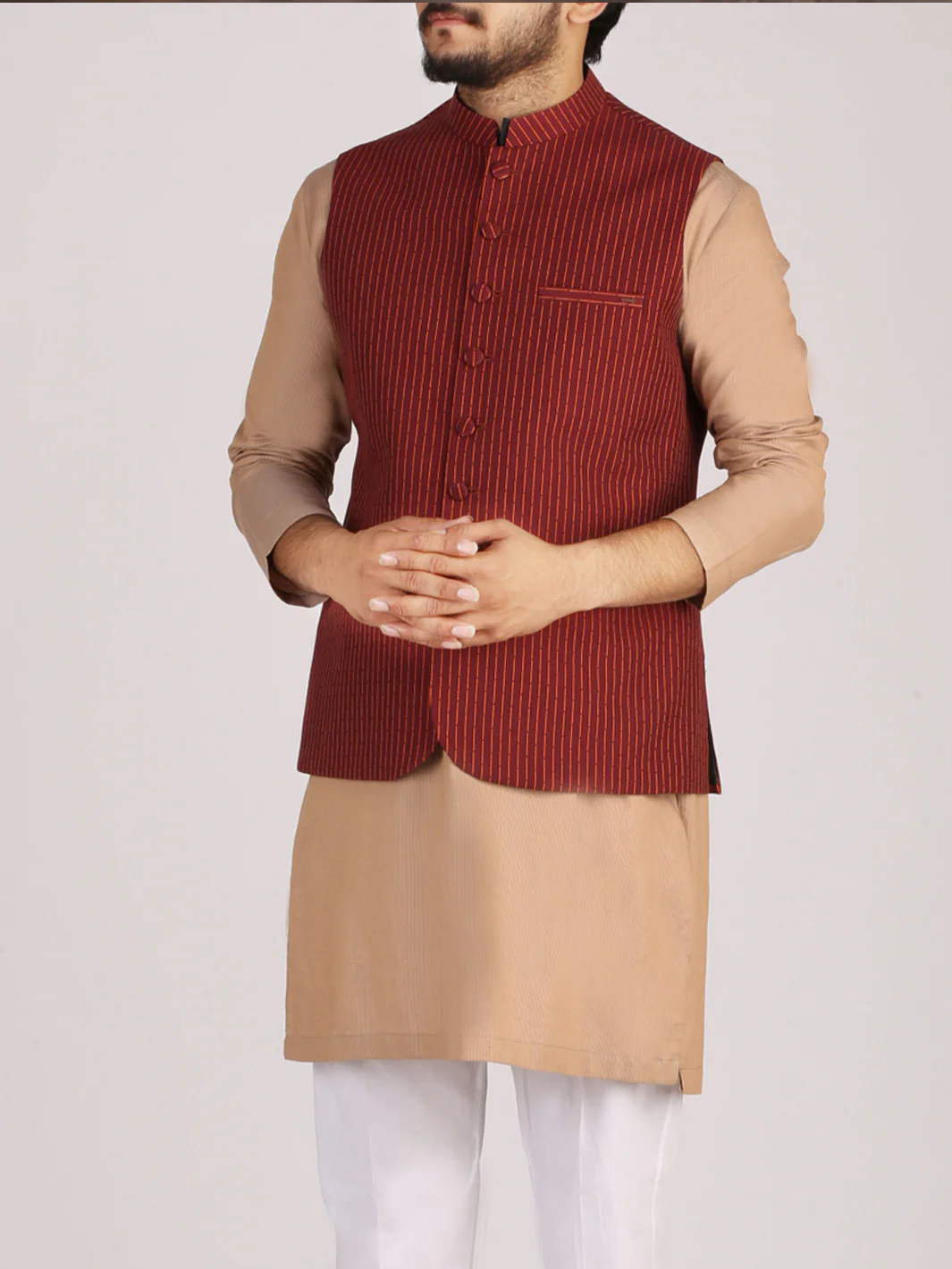 Red Suiting Waistcoat - AL-WC-330