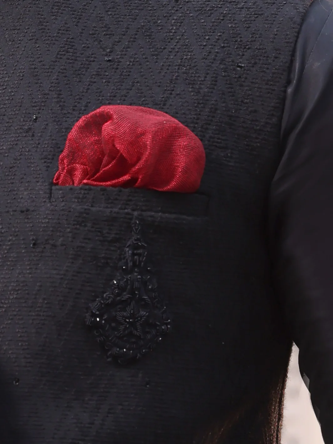 Black Blended Waistcoat - AL-WC-347 - Image 3