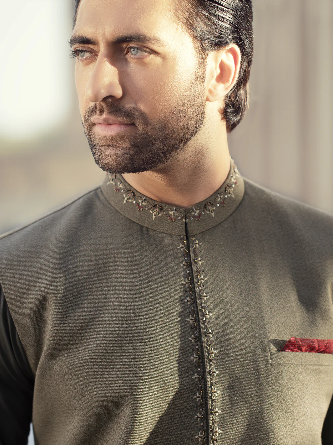 Green Blended Waistcoat - AL-WC-349 - Image 2