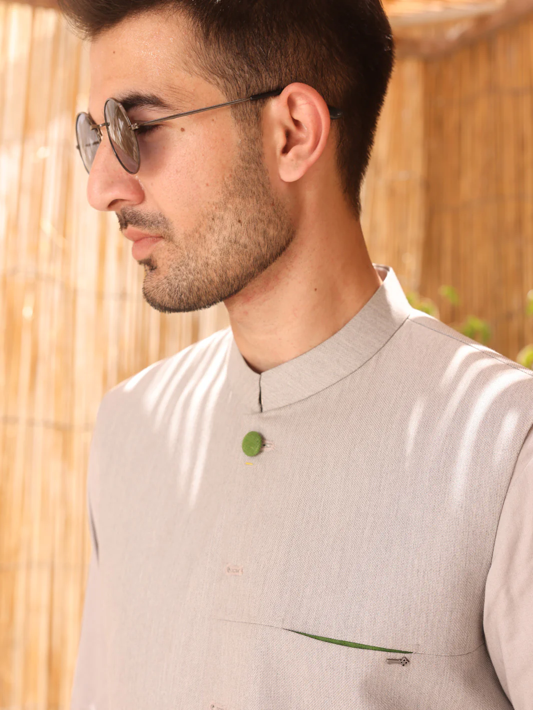 Light Grey Blended Waistcoat - AL-WC-362 - Image 2