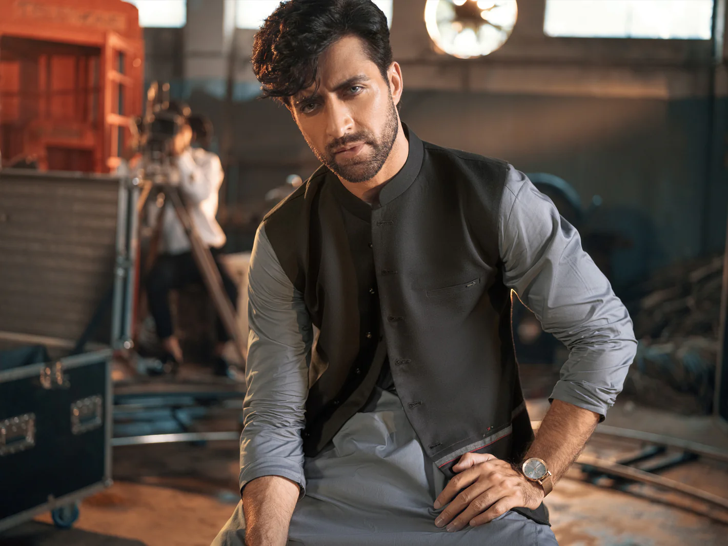 Black Suiting Waistcoat - AL-WC-381 - Image 5