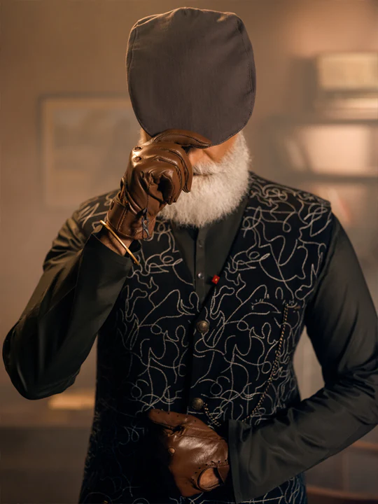 Black Blended Waistcoat - AL-WC-418 - Image 6