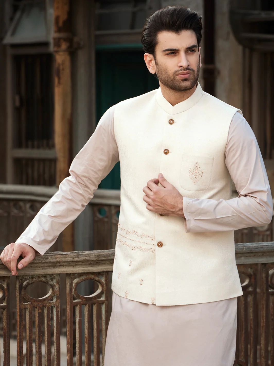 Cream Waistcoat - AL-WC-492