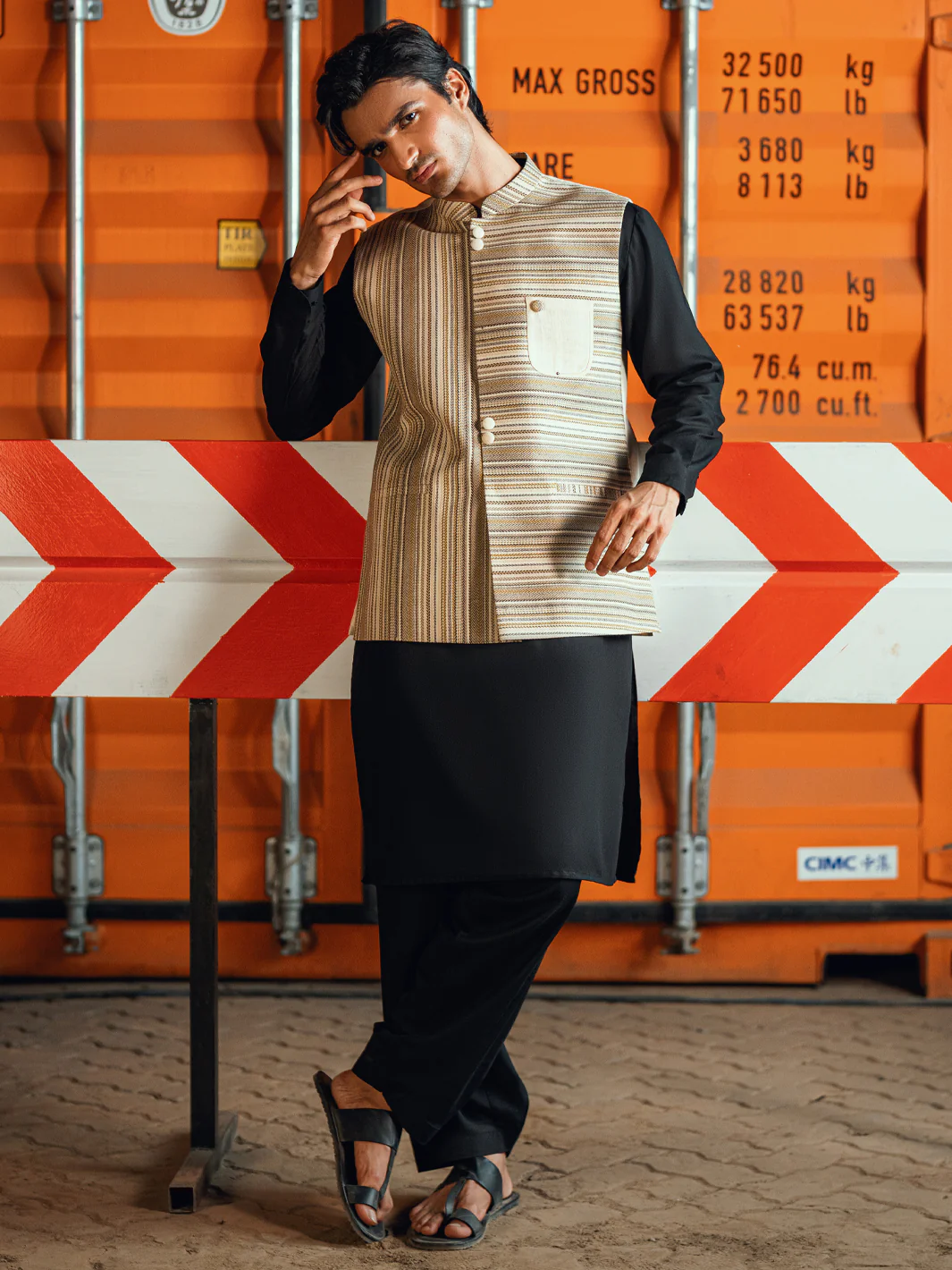Cream Formal Waistcoat - AL-WC-494 - Image 5