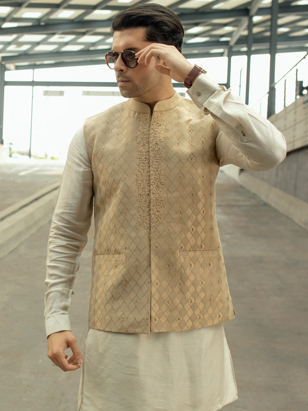 Beige Waistcoat - AL-WC-497