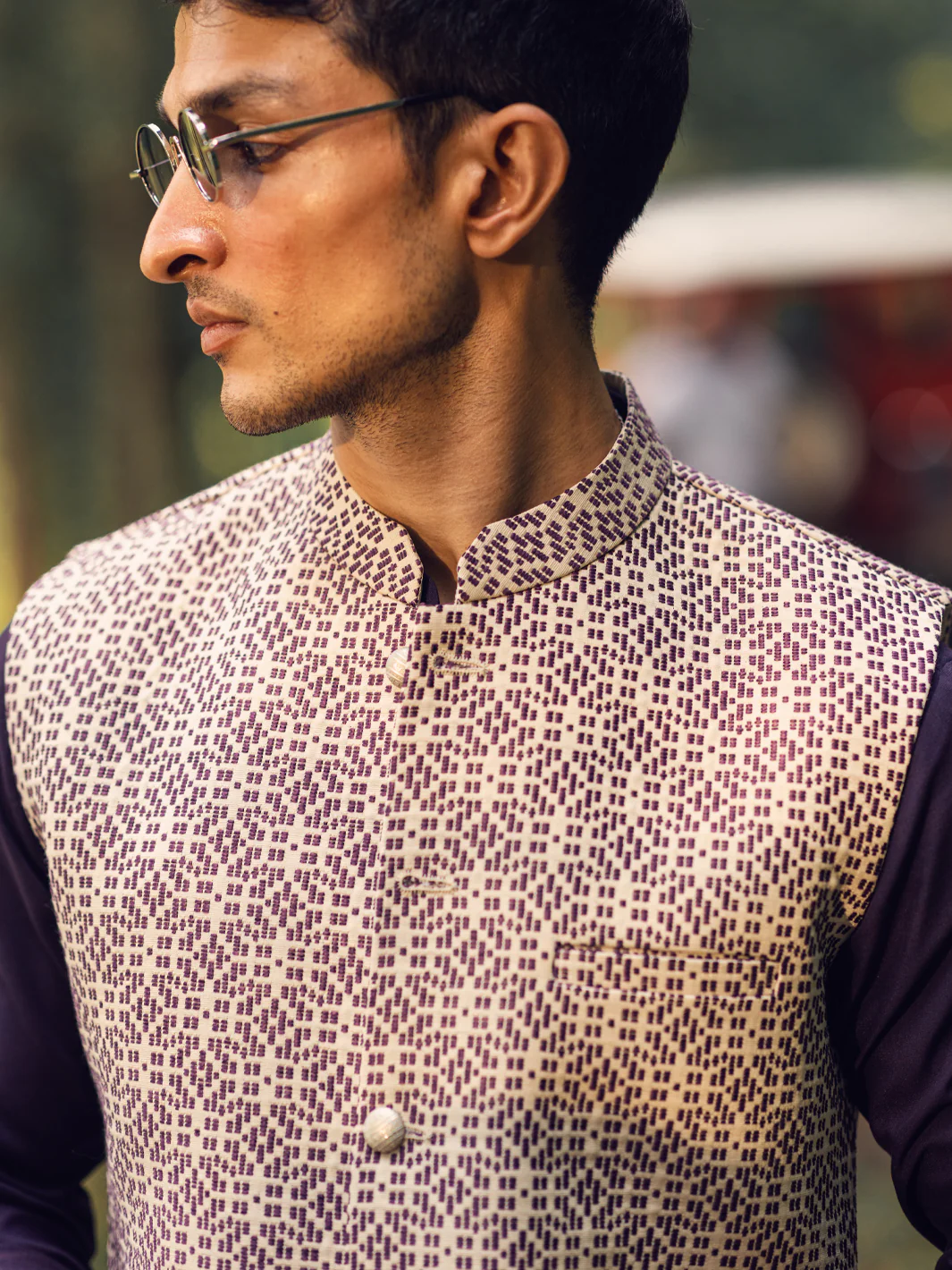 Purple Waistcoat - AL-WC-513 - Image 3