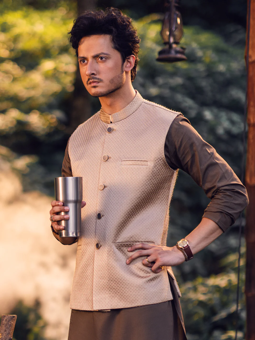 Beige Waistcoat - AL-WC-515