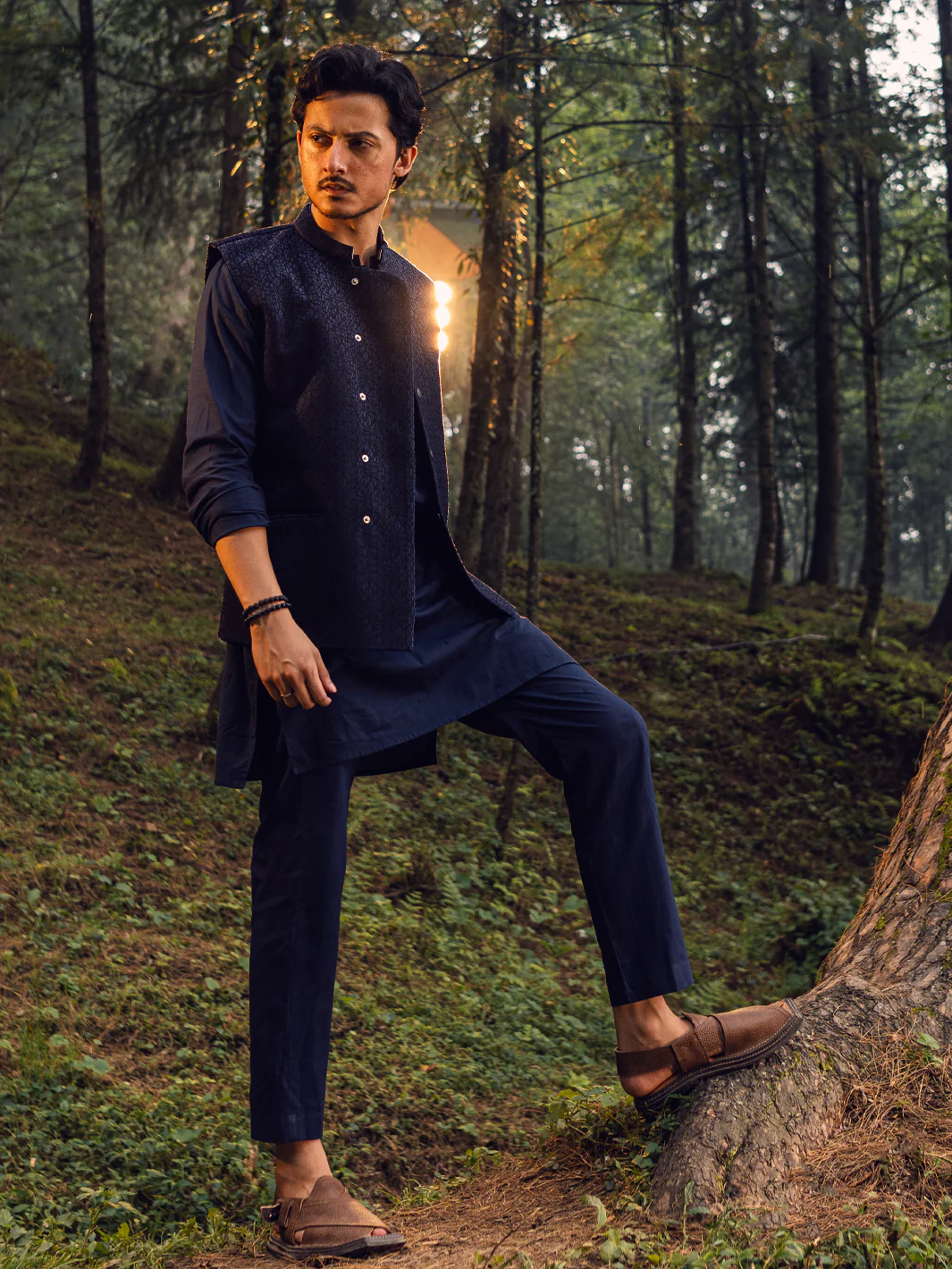 Midnight Blue Waistcoat - AL-WC-516