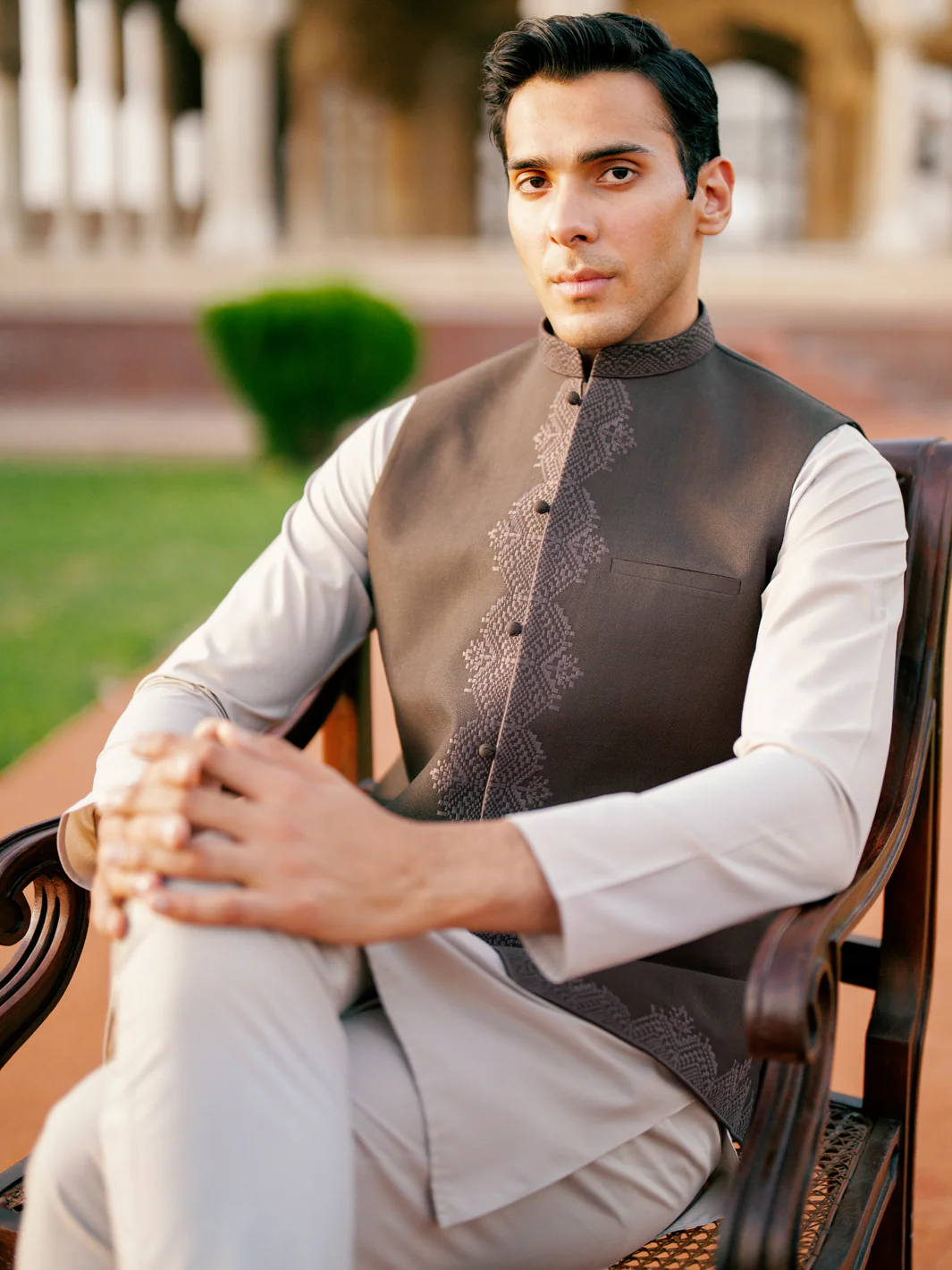 Brown Blended Waistcoat - AL-WC-544B - Image 5