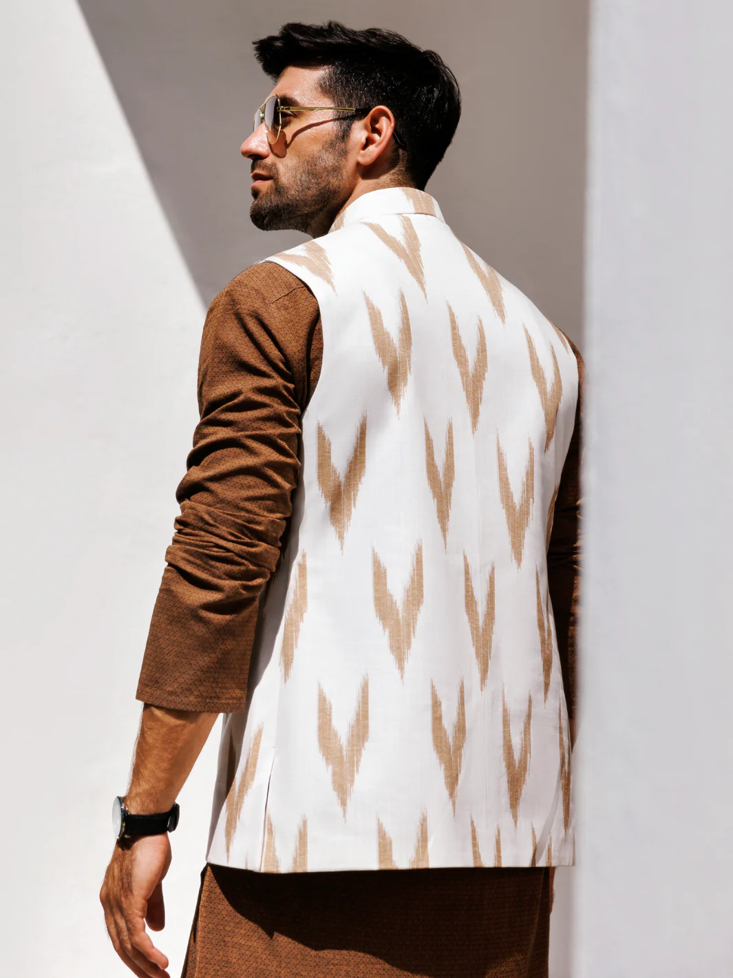 Multicolor Cotton Waistcoat - AL-WC-550A - Image 3