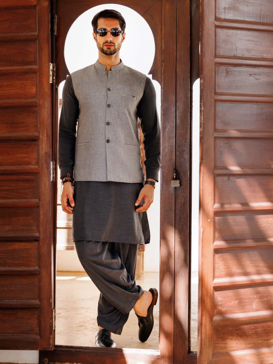 Grey Blended Waistcoat - AL-WC-575 - Image 2