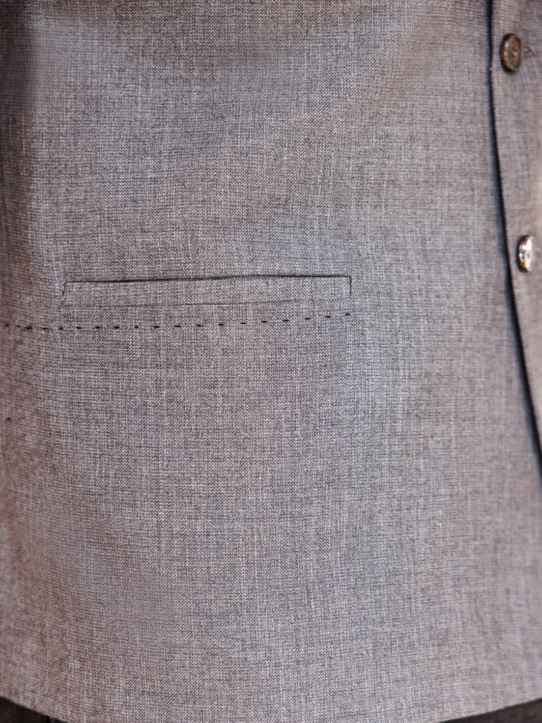 Grey Blended Waistcoat - AL-WC-575 - Image 3