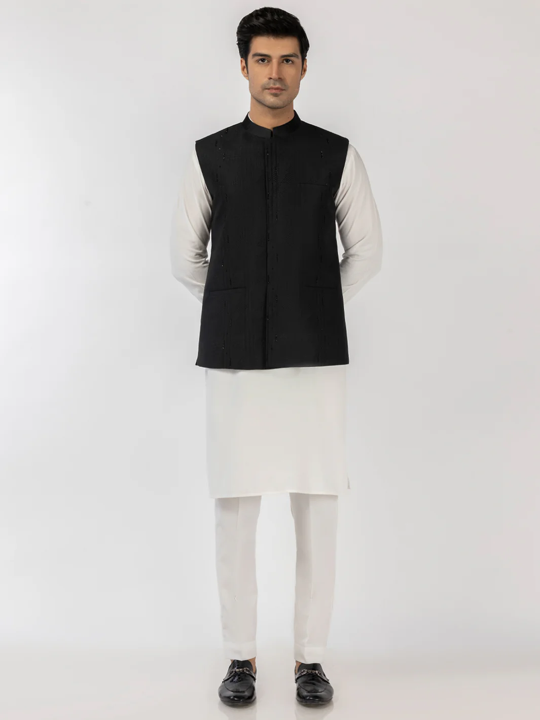 Black Blended Waistcoat - AL-WC-585 - Image 2