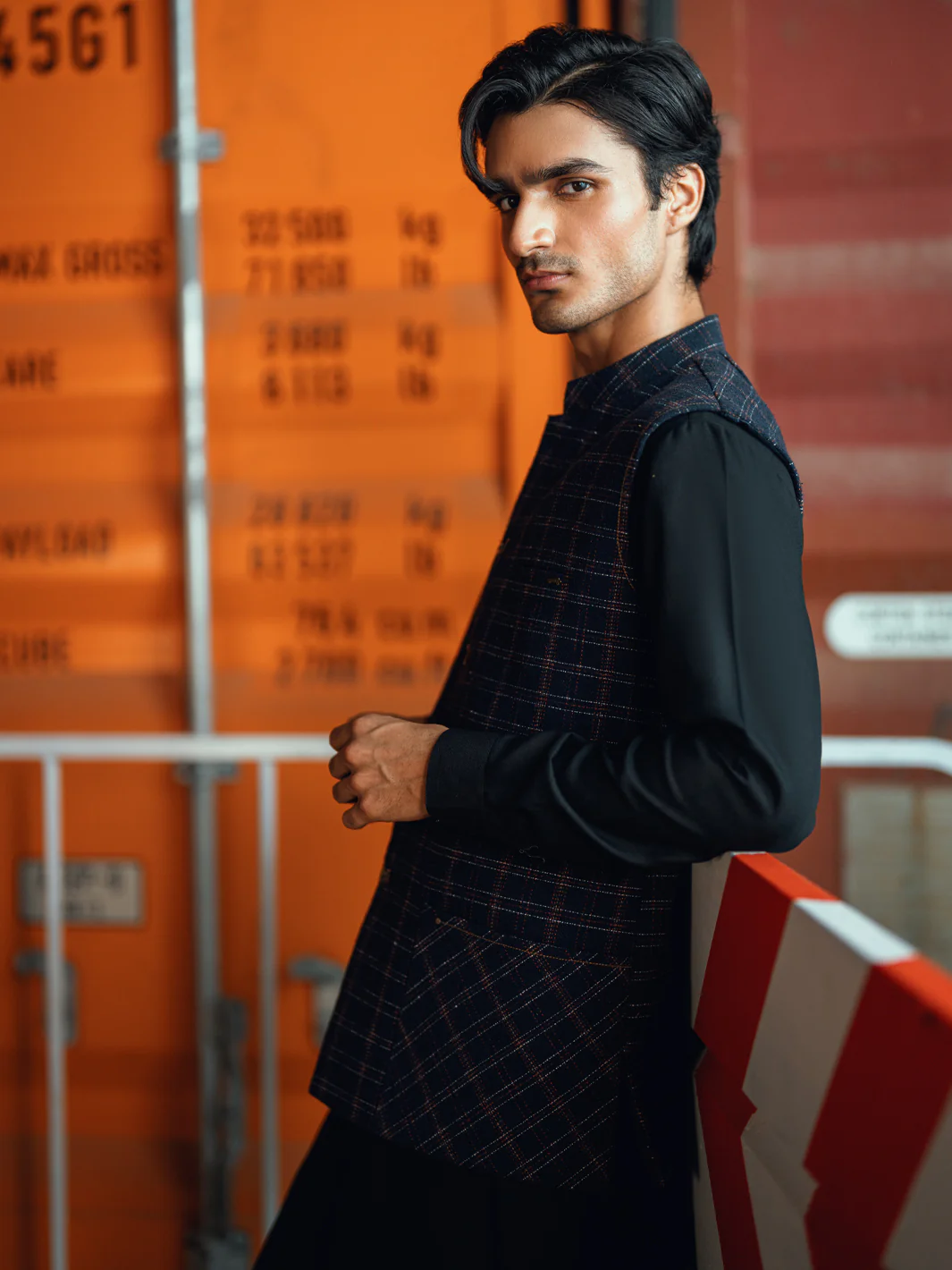 Dark Blue Waistcoat - AL-WC-598A - Image 3