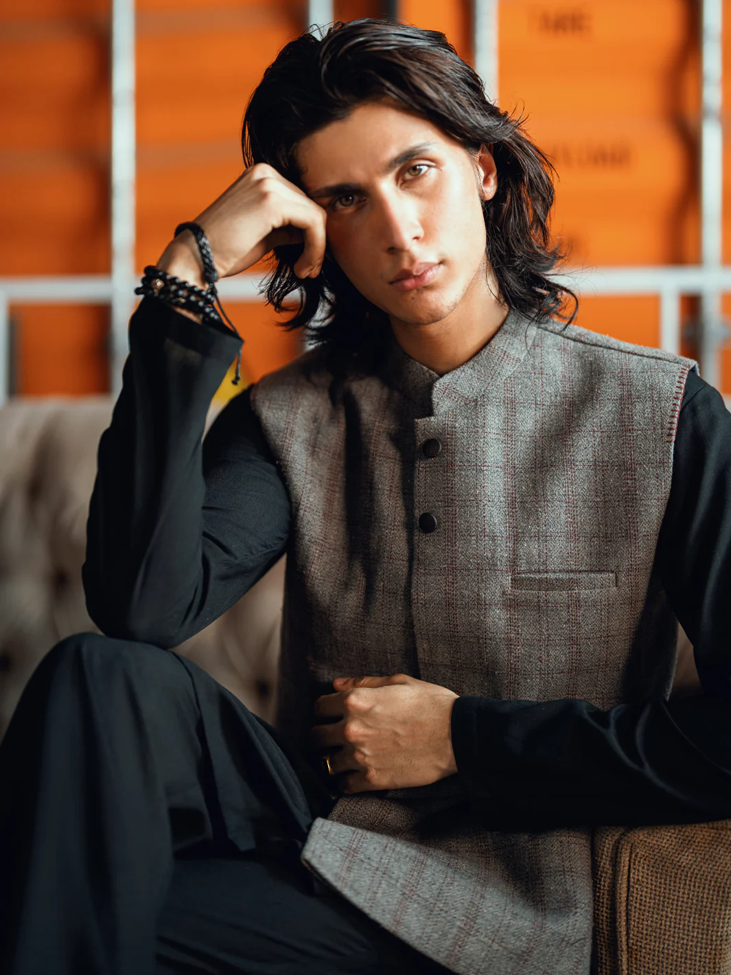 Grey Formal Waistcoat - AL-WC-600 - Image 3