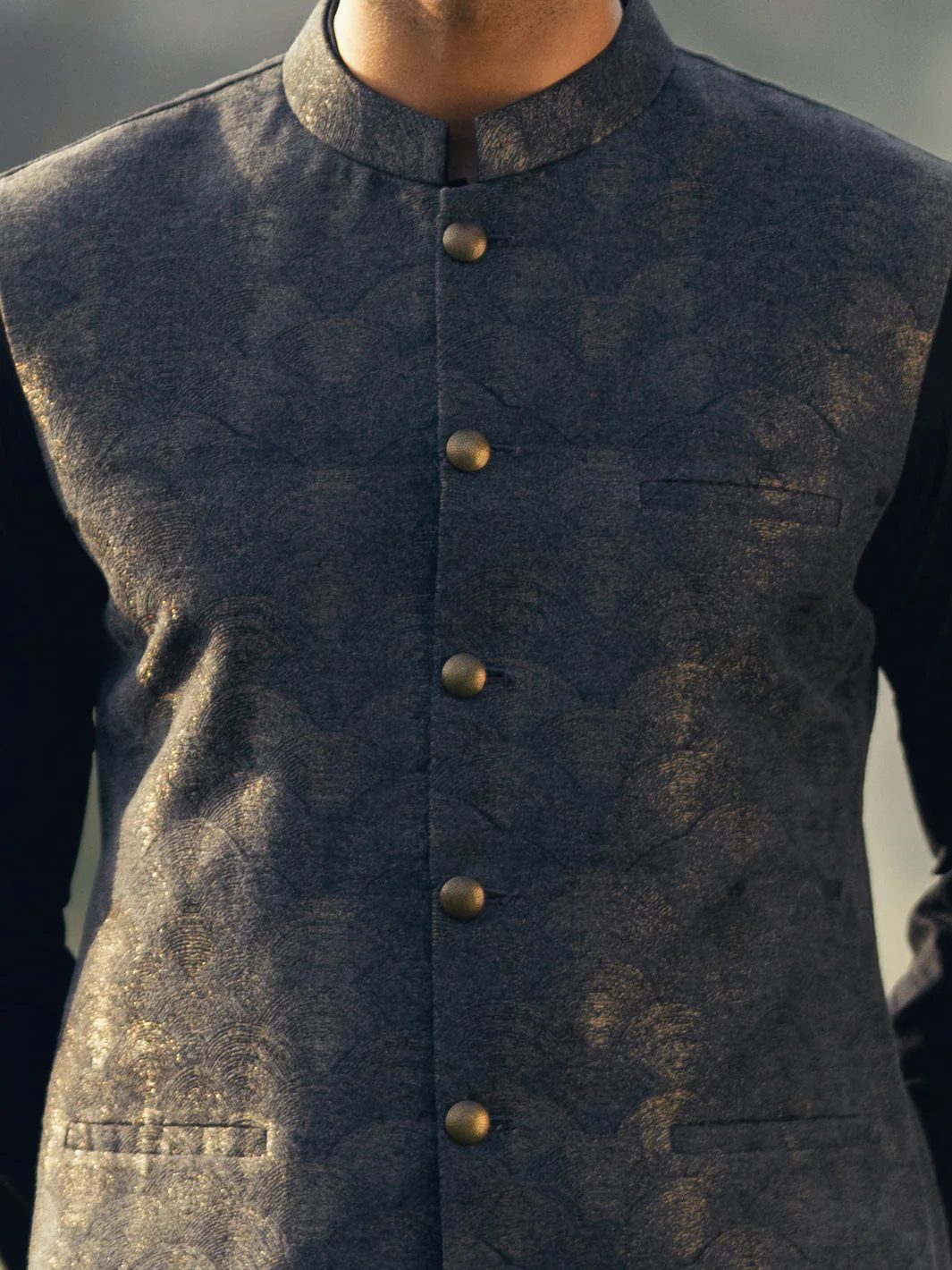 Dark Grey Formal Waistcoat - AL-WC-605 - Image 4