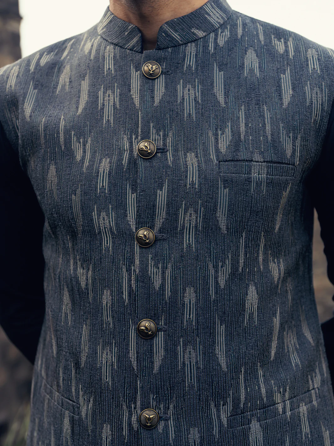 Charcoal Grey Formal Waistcoat - AL-WC-606 - Image 4