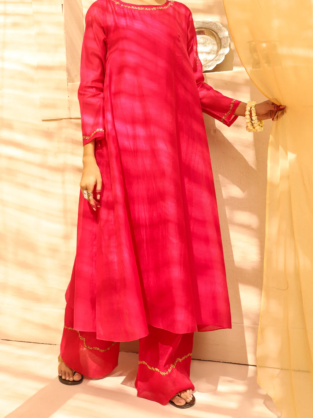 Pink Cotton Viscose Silk 2Pc Stitched - ALCR-2PS-LKS-1021