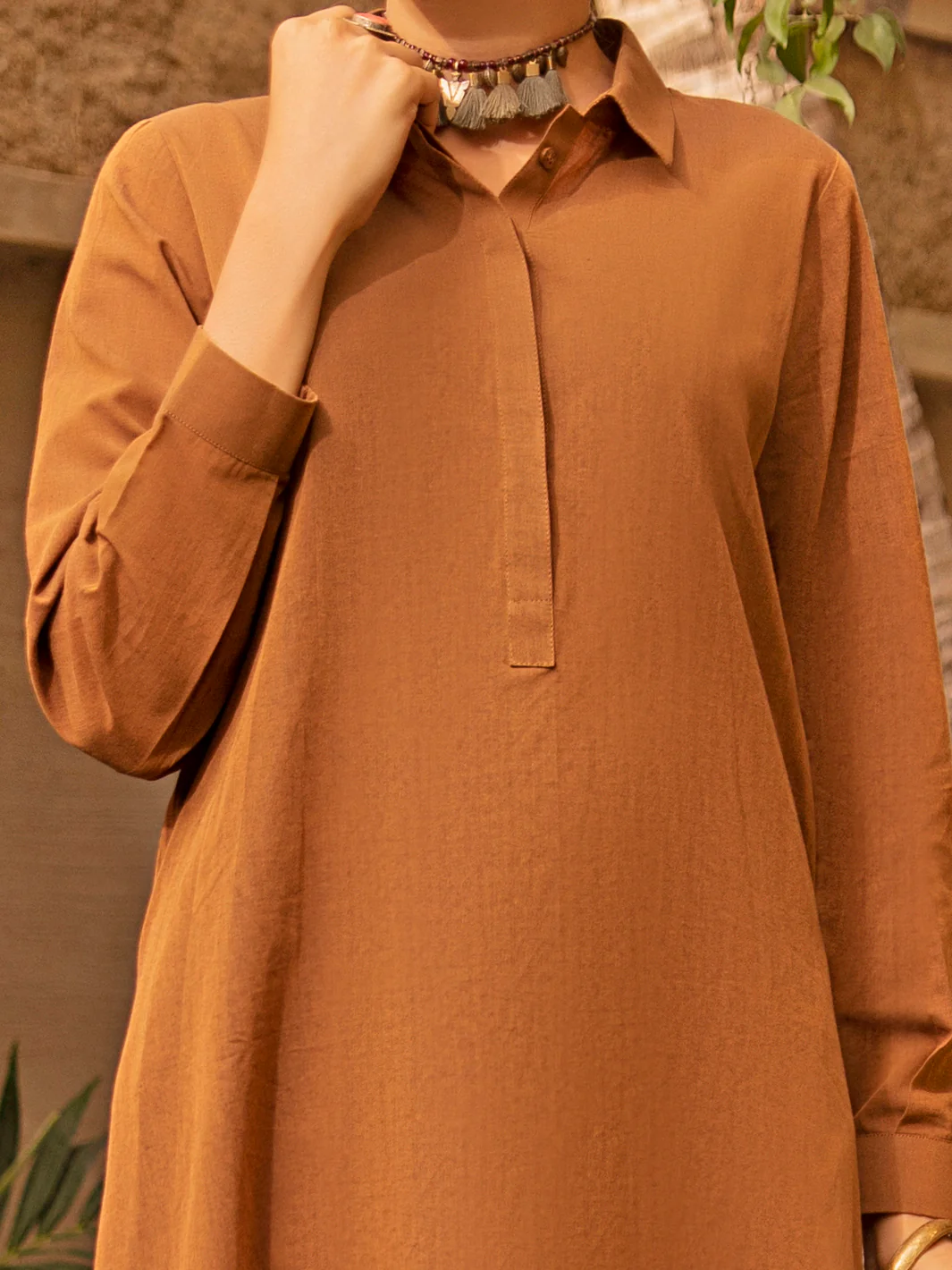 Brown Bunnat 2Pc Stitched - ALCR-2PS-LKS-1029 - Image 2