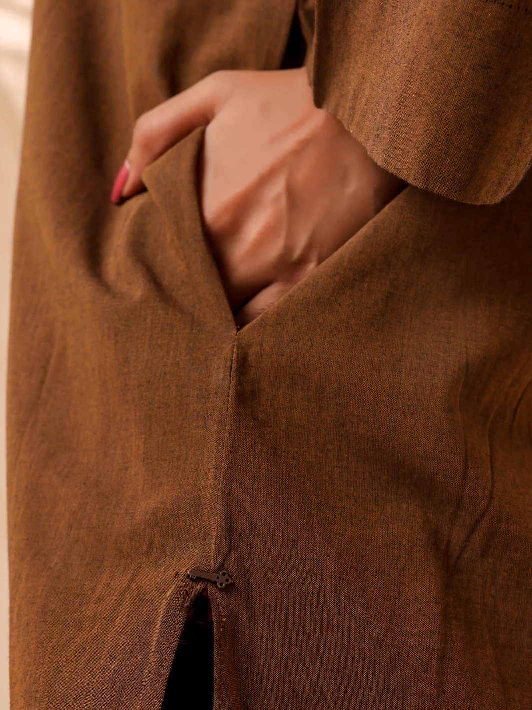 Brown Cotton 2Pc Stitched - ALCR-2PS-LKS-1039 - Image 2