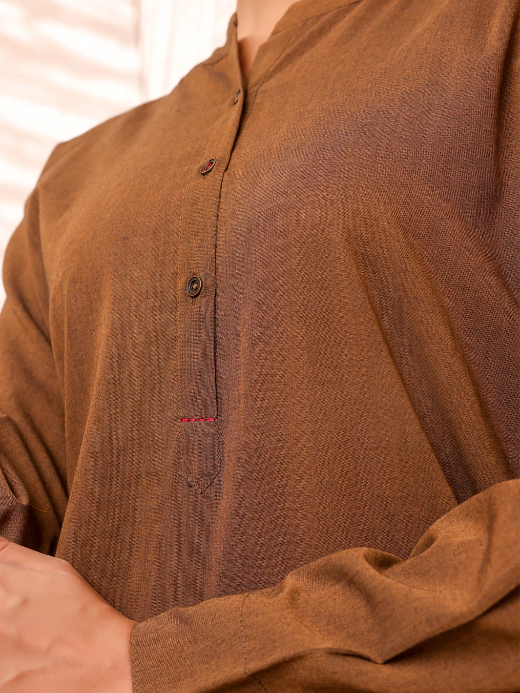 Brown Cotton 2Pc Stitched - ALCR-2PS-LKS-1039 - Image 4