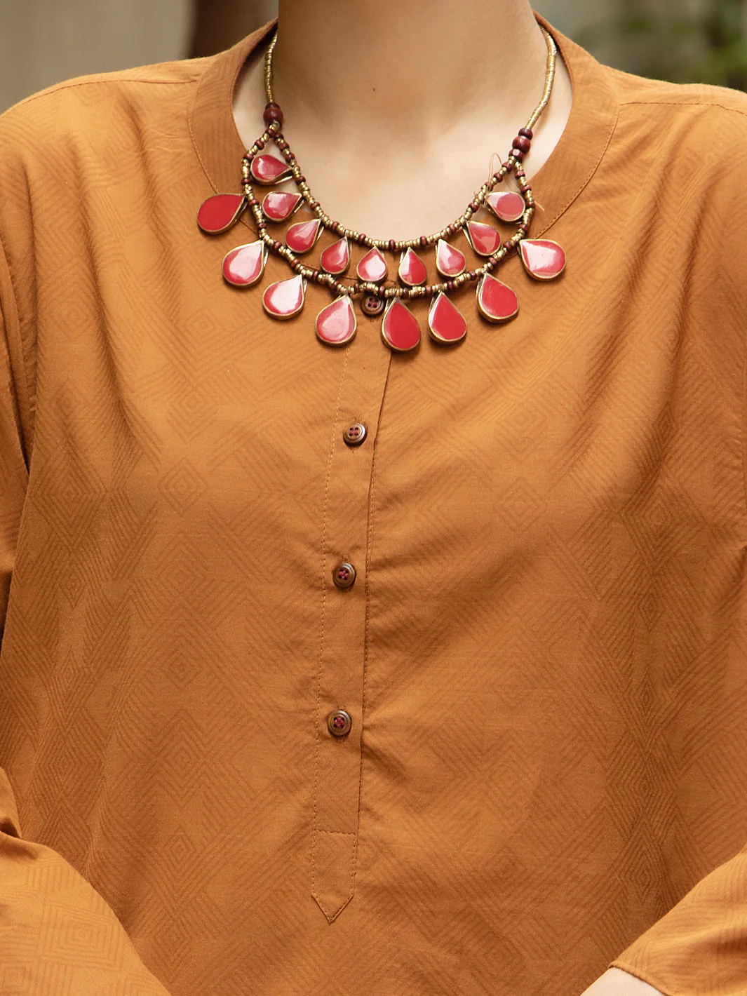 Brown Cotton 2Pc Stitched - ALCR-2PS-LKS-1067 - Image 7