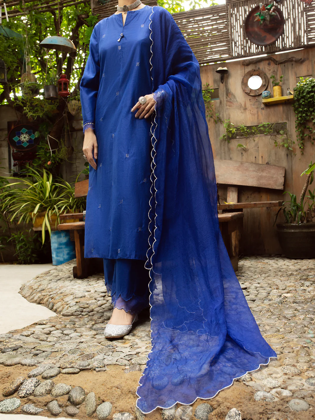 Dark Blue 2Pc Stitched - ALCR-2PS-LKS-1070