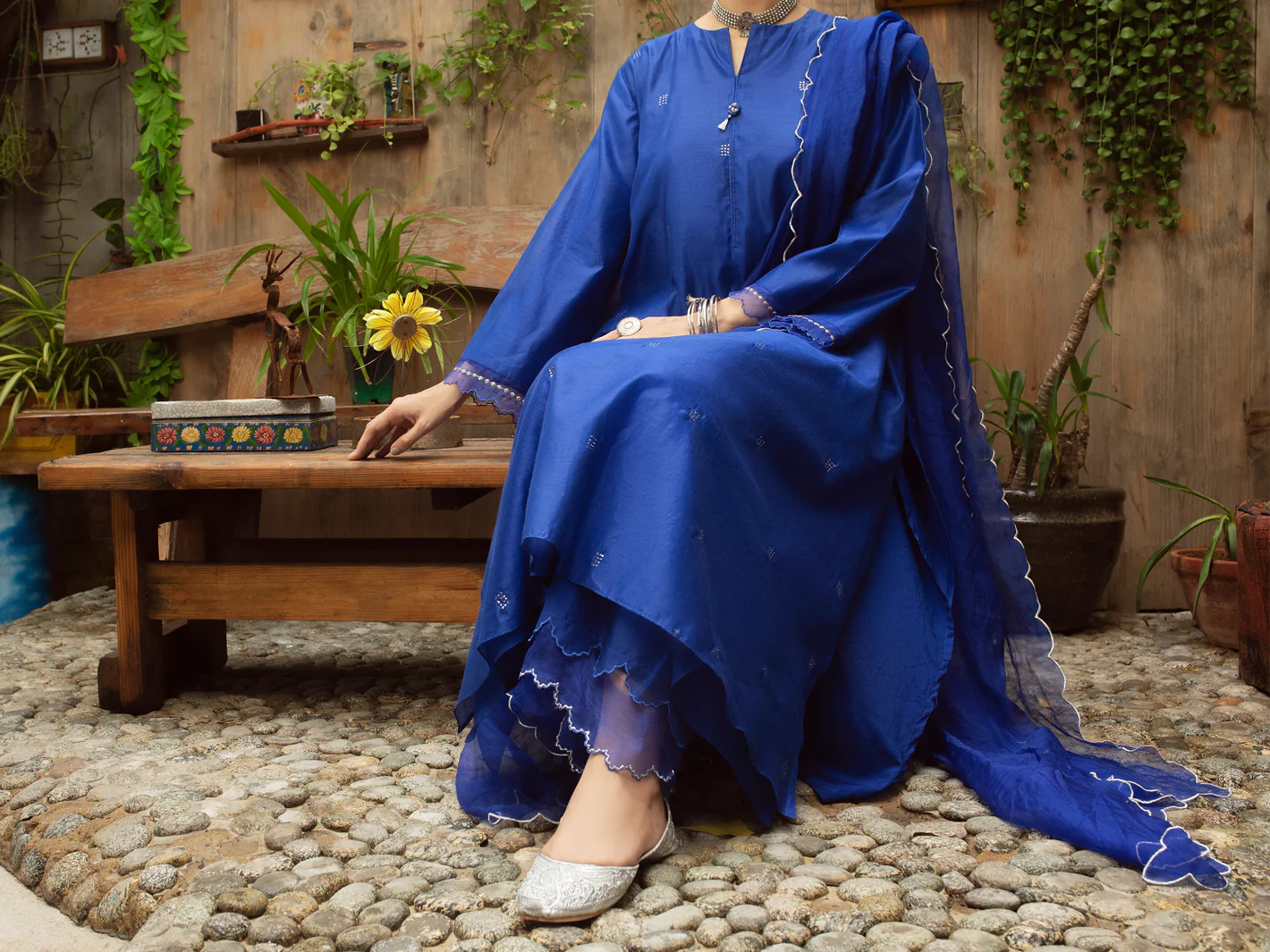 Dark Blue 2Pc Stitched - ALCR-2PS-LKS-1070 - Image 5