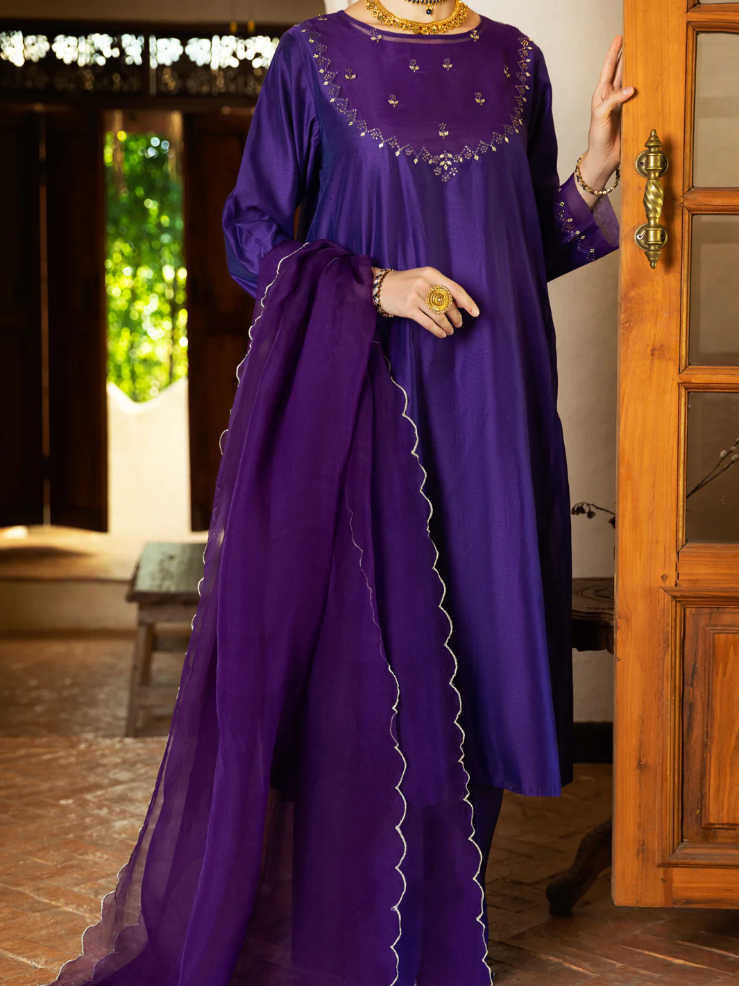 Purple 2Pc Stitched - ALCR-2PS-LKS-1072