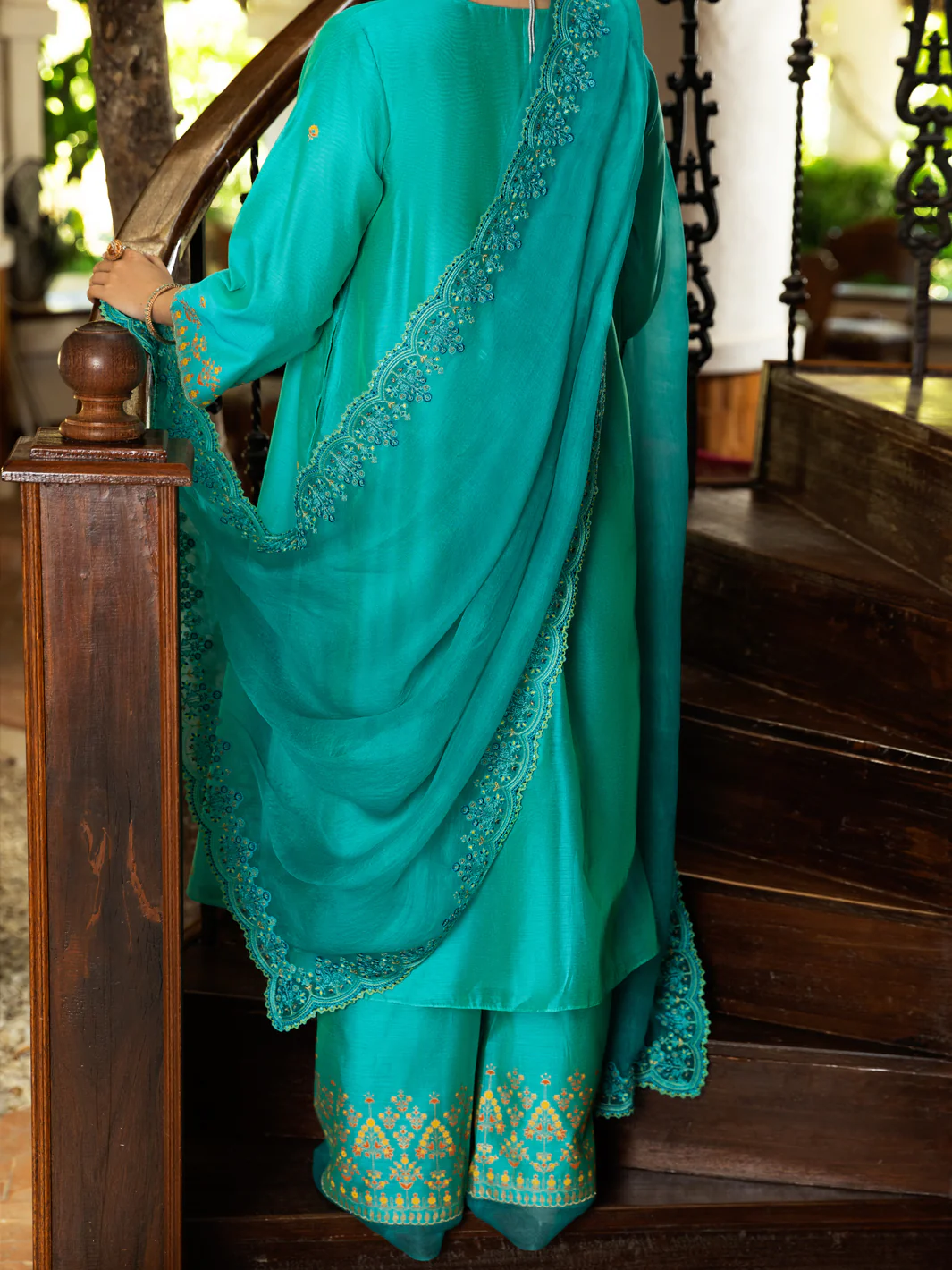 Sea Green 2Pc Stitched - ALCR-2PS-LKS-1074 - Image 2