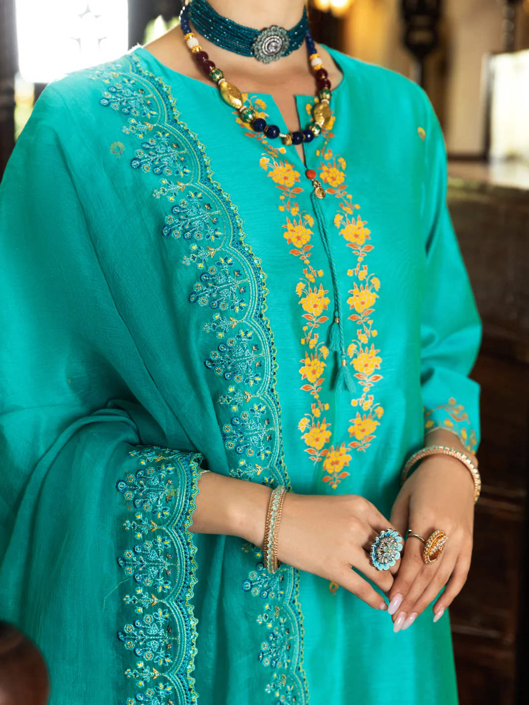 Sea Green 2Pc Stitched - ALCR-2PS-LKS-1074 - Image 3