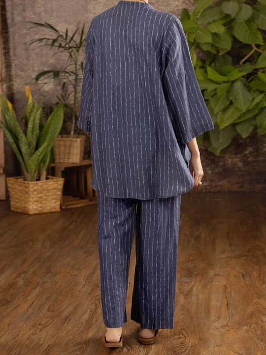 Blue Linen 2Pc Stitched - ALCR-2PS-LKS-1101 - Image 3