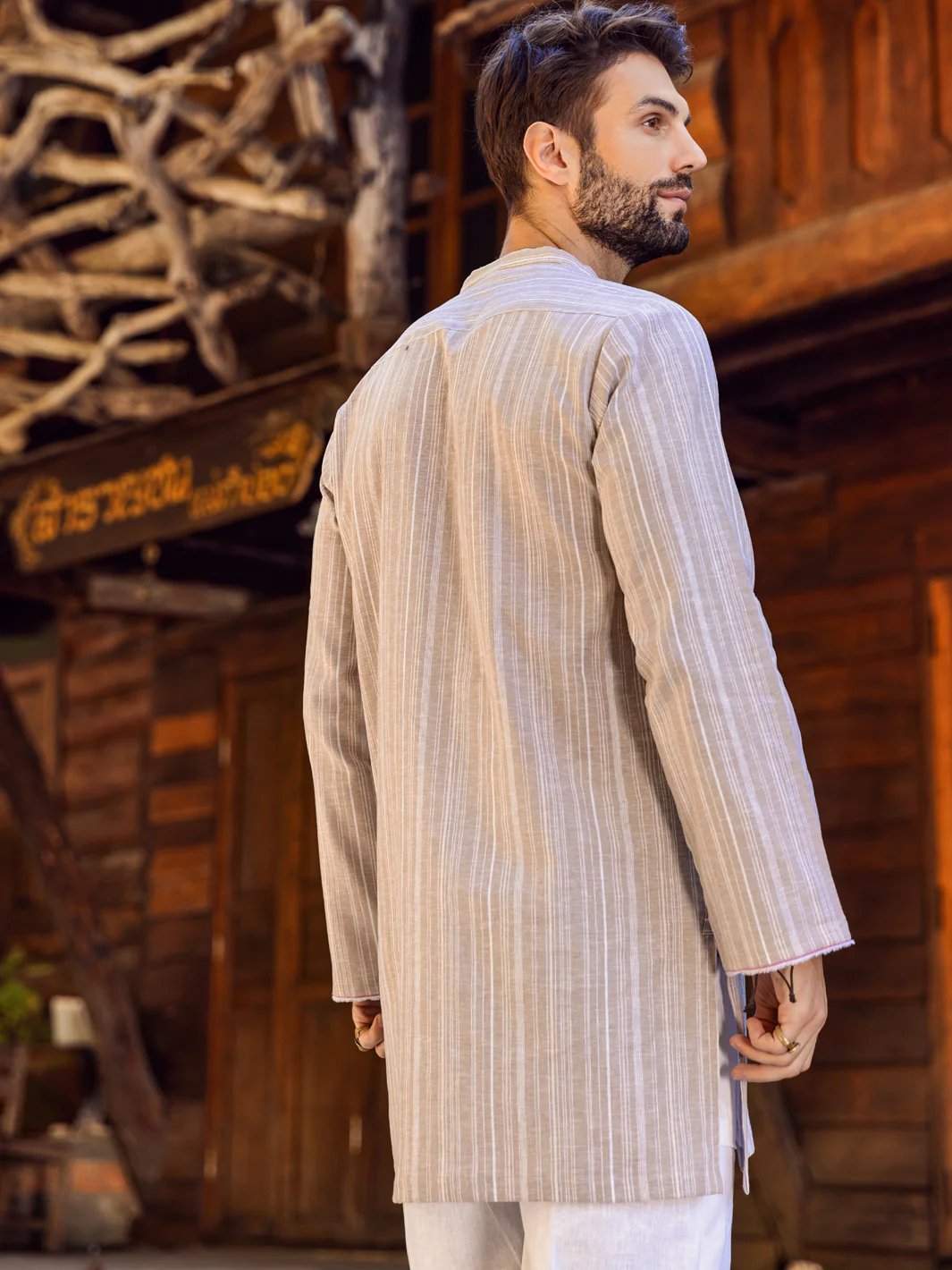 Khaki Kurta - ALCR-K-046 - Image 2