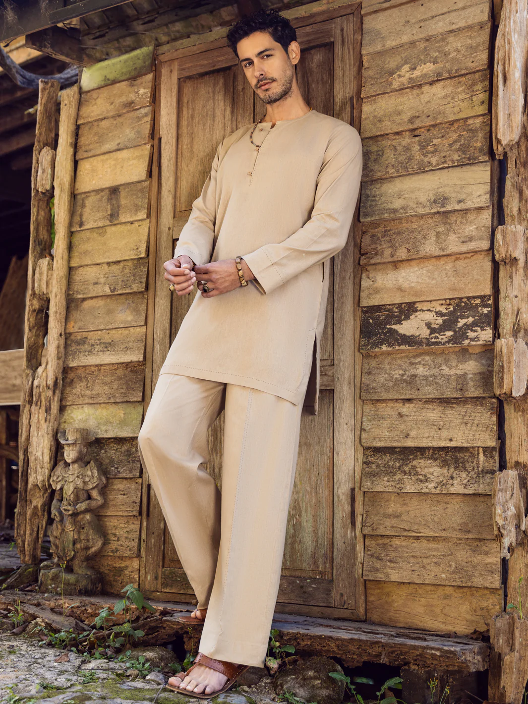 Sand Brown Kurta Trousers - ALCR-KT-002 - Image 2
