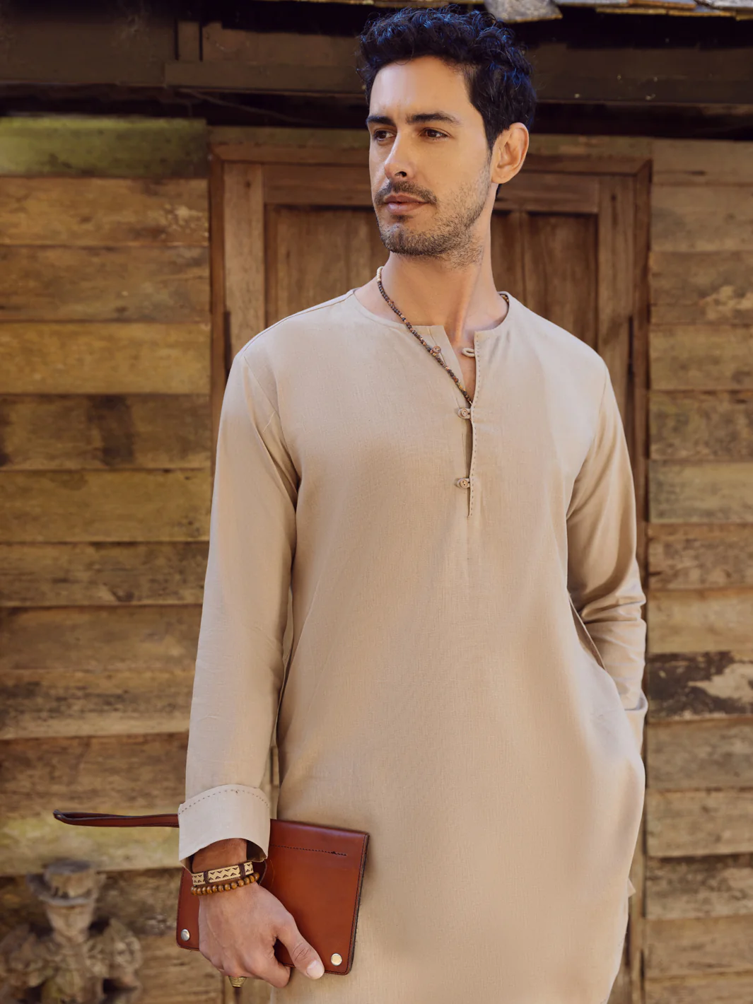 Sand Brown Kurta Trousers - ALCR-KT-002 - Image 4