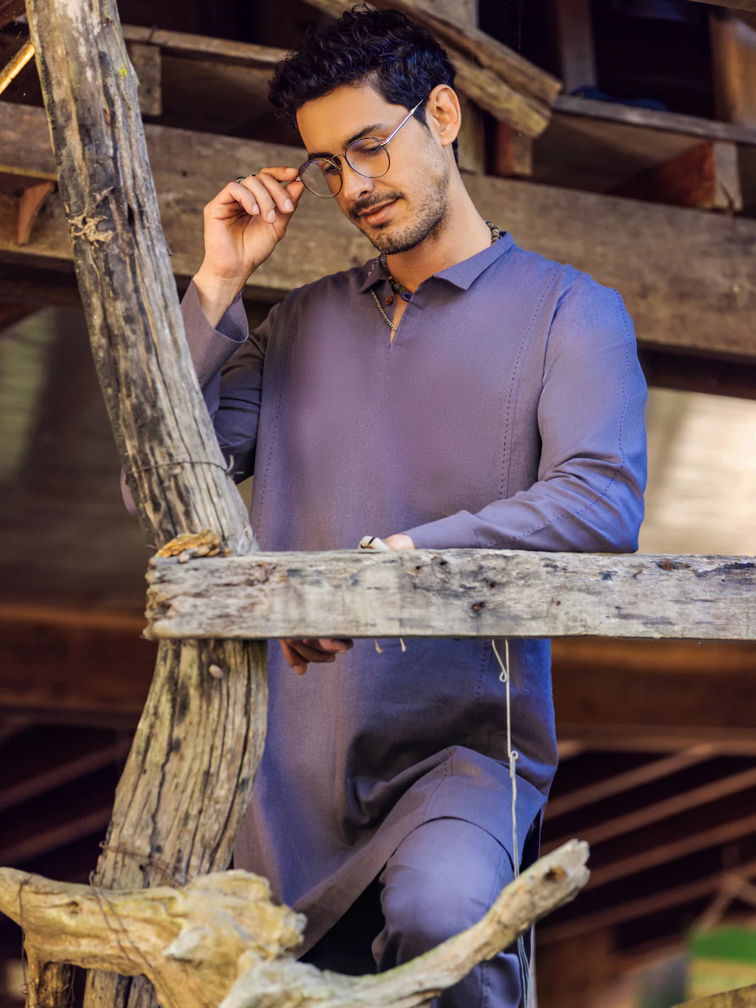 Purple Kurta Trousers - ALCR-KT-003 - Image 7