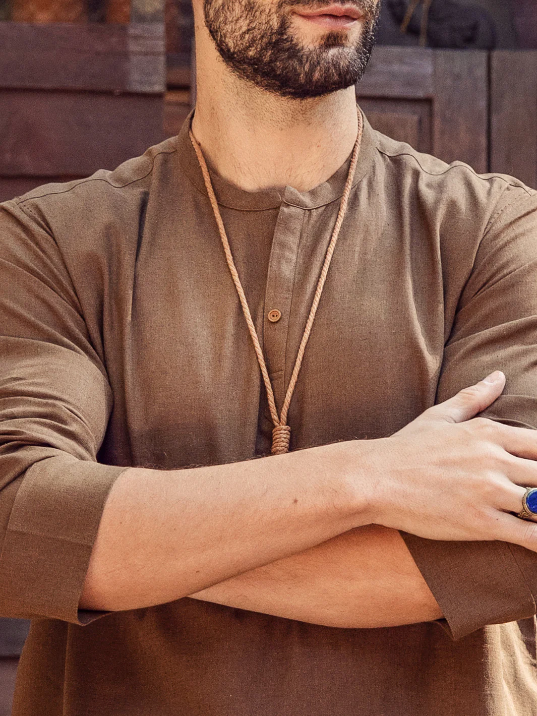 Brown Kurta Trousers - ALCR-KT-004 - Image 6