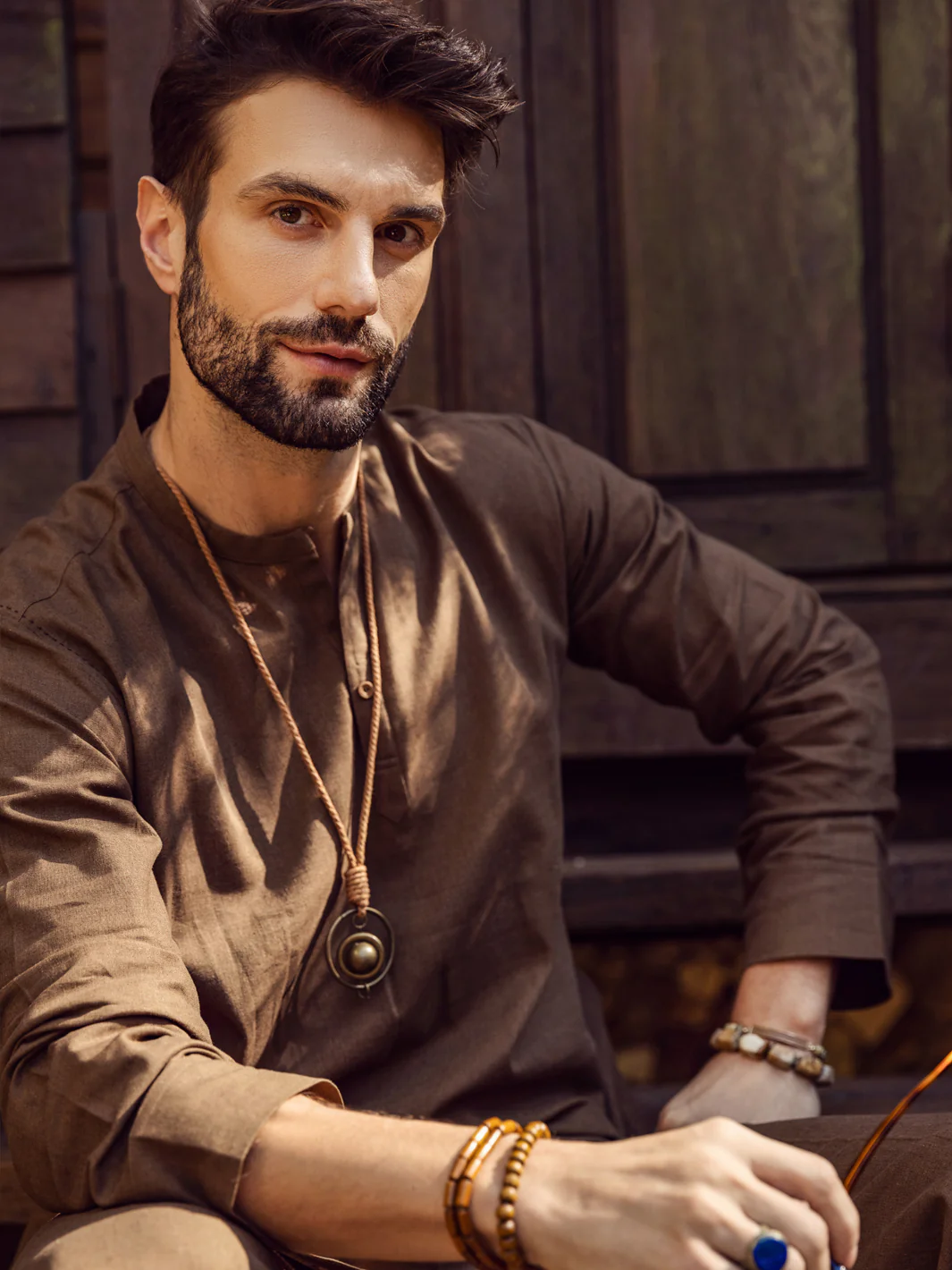 Brown Kurta Trousers - ALCR-KT-004 - Image 8