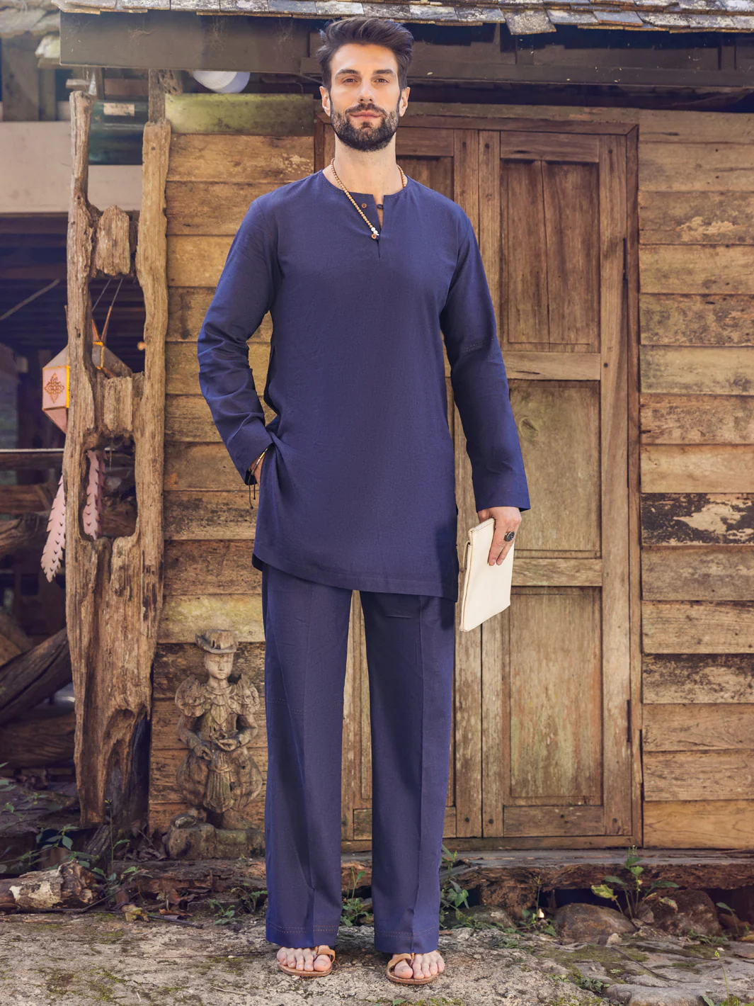 Dark Purple Kurta Trousers - ALCR-KT-006 - Image 4