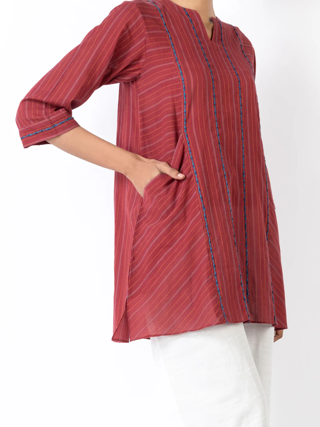 Red Kurti - ALCR-LK-1032 - Image 2
