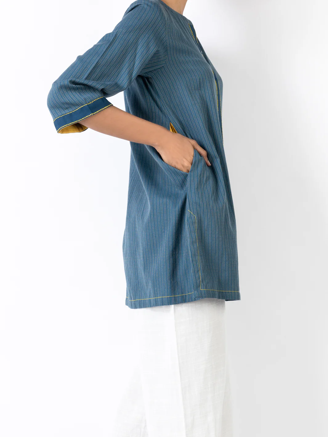 Blue Kurti - ALCR-LK-1038 - Image 3